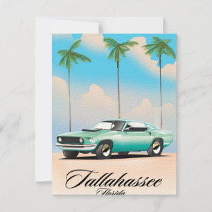 Affiche de voyage Tallahassee Floride.
