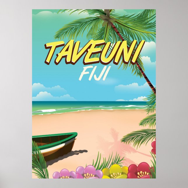 Affiche de voyage Taveuni Fidji (Devant)
