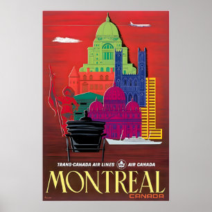Affiche de voyage TCA Art Impression Canada Montré