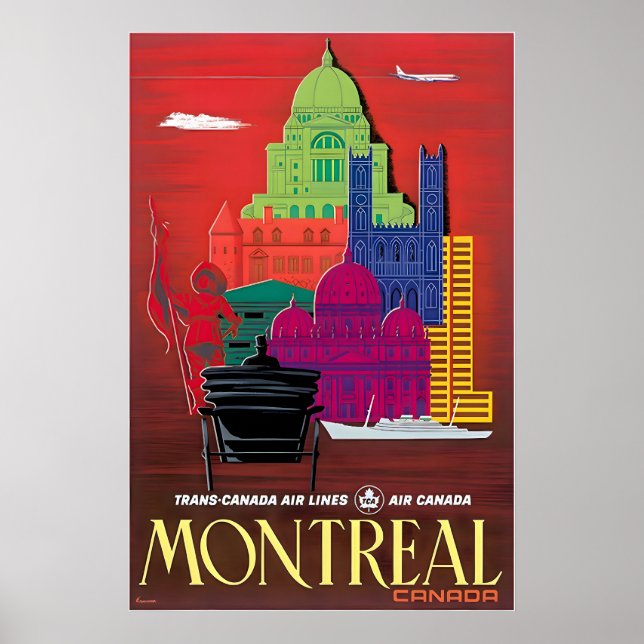 Affiche de voyage TCA Art Impression Canada Montré (Devant)