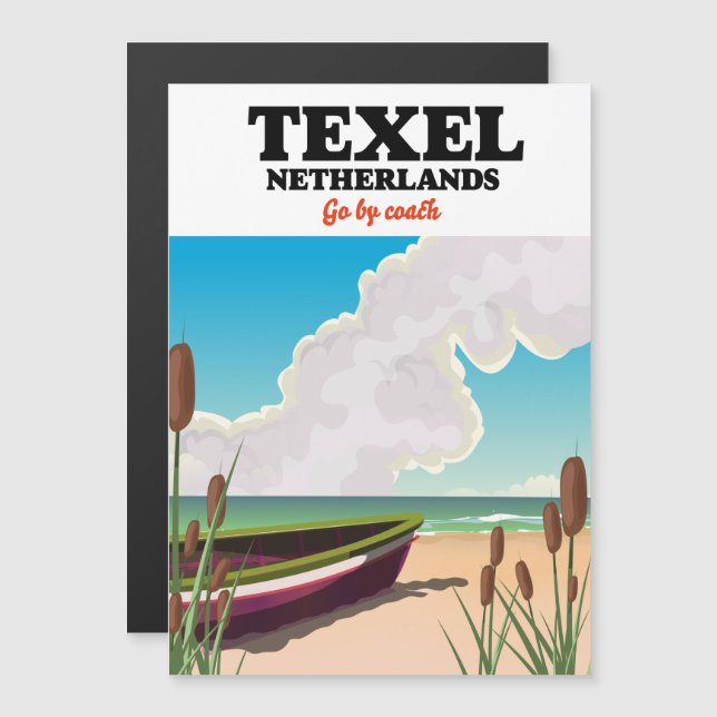 Affiche de voyage Texel Pays-Bas (Devant / Derrière)