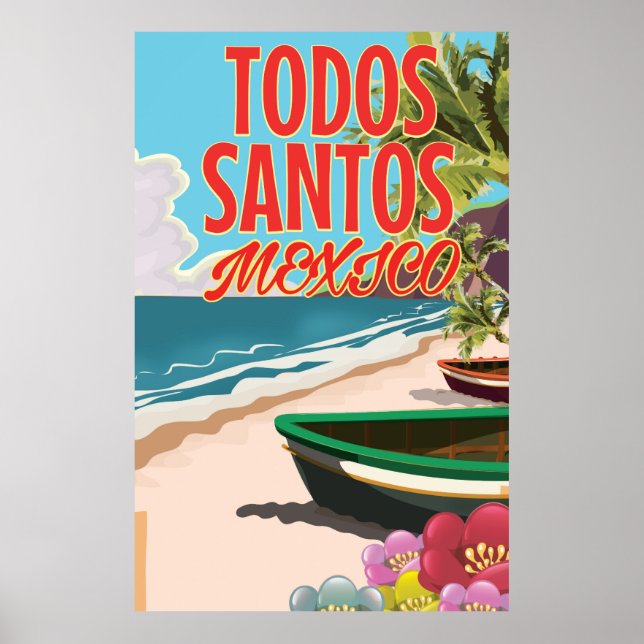 Affiche de voyage Todos Santos Mexique (Devant)