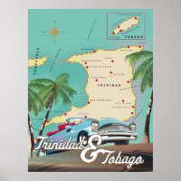 Affiche de voyage Trinité-et-Tobago