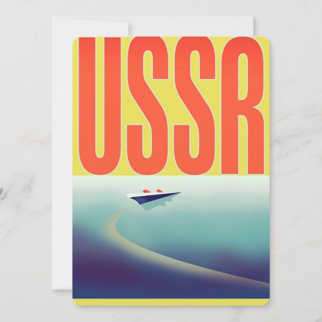Affiche de voyage URSS soviétique (Devant)