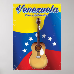 Affiche de voyage Venezuela Dios y Federación