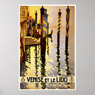 Affiche de voyage Venise Italie Art italien Vintag