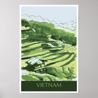 Affiche de voyage Vietnam