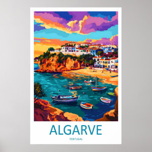 Affiche de voyage vintage Algarve Parc national de