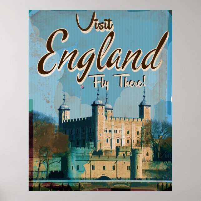 Affiche de voyage vintage Angleterre (Devant)