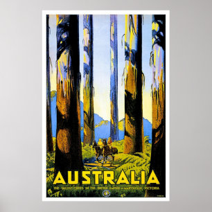 Affiche de voyage vintage Au