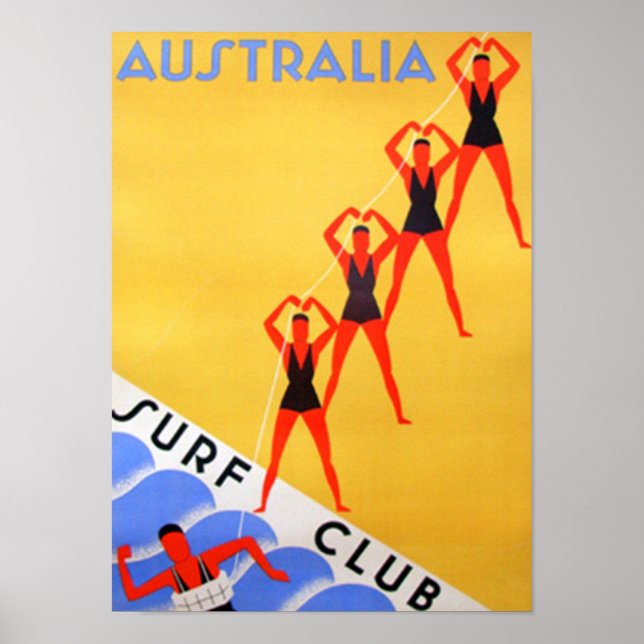 Affiche de voyage vintage Australie (Devant)