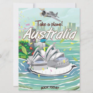 Affiche de voyage vintage Australie Sydney