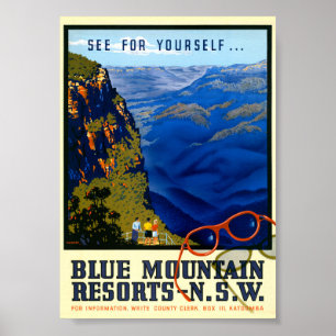 Affiche de voyage vintage australienne restaurée