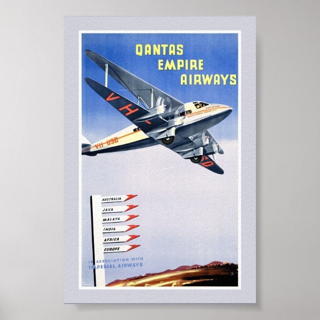 Affiche de voyage vintage australienne restaurée (Devant)