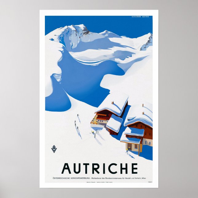 Affiche de voyage vintage - Autriche Austria (Devant)