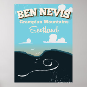 Affiche de voyage vintage Ben Nevis