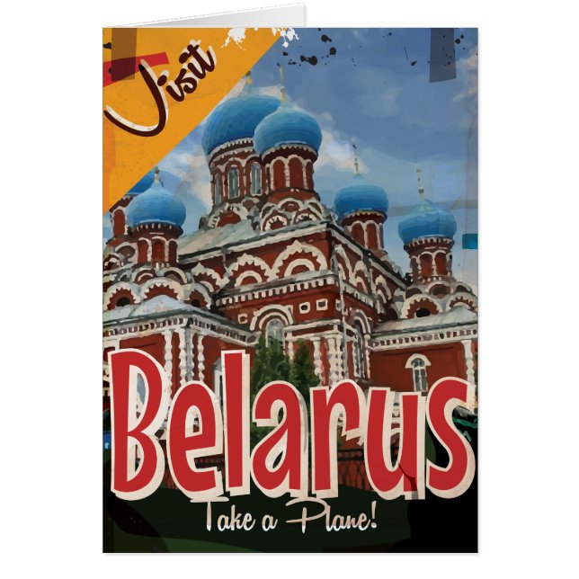 Affiche de voyage vintage Biélorussie (Devant)