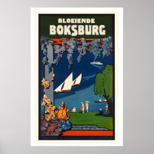 Affiche de voyage vintage Boksburg Afrique du Sud