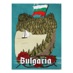 Affiche de voyage vintage Bulgarie
