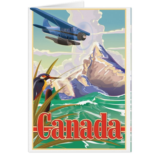 Affiche de voyage vintage Canada (Devant)