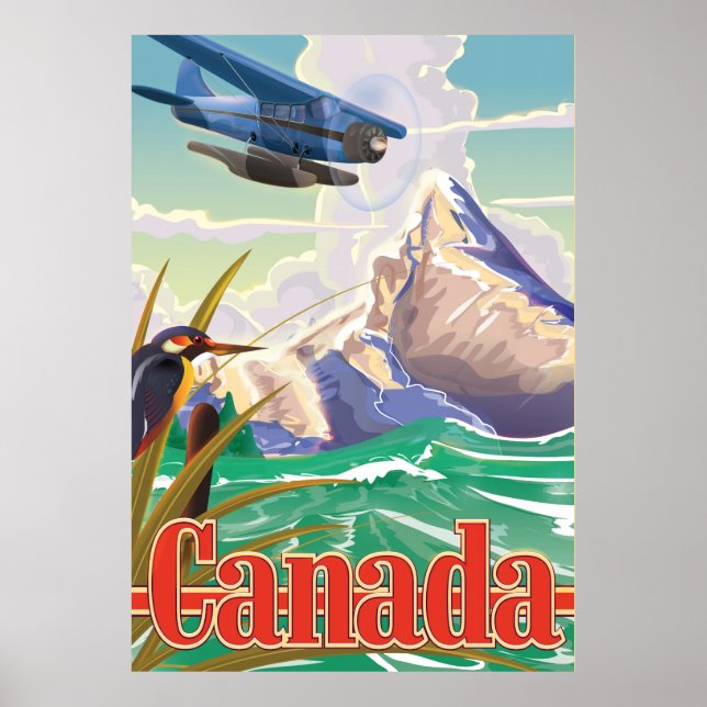 Affiche de voyage vintage Canada (Devant)