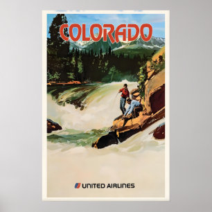 Affiche de voyage vintage Colorado USA Art personn