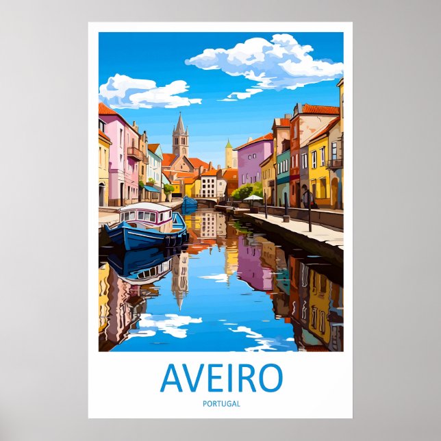 Affiche de voyage vintage d'Aveiro Parc national d (Devant)