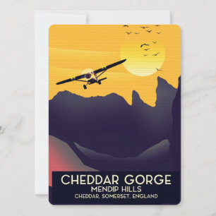 Affiche de voyage vintage de Cheddar Gorge.