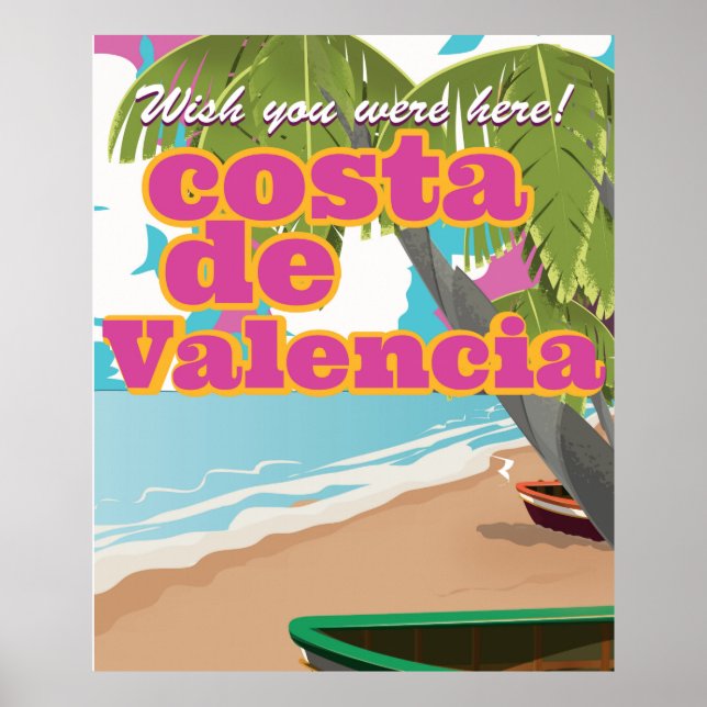 Affiche de voyage vintage de Costa Blanca (Devant)
