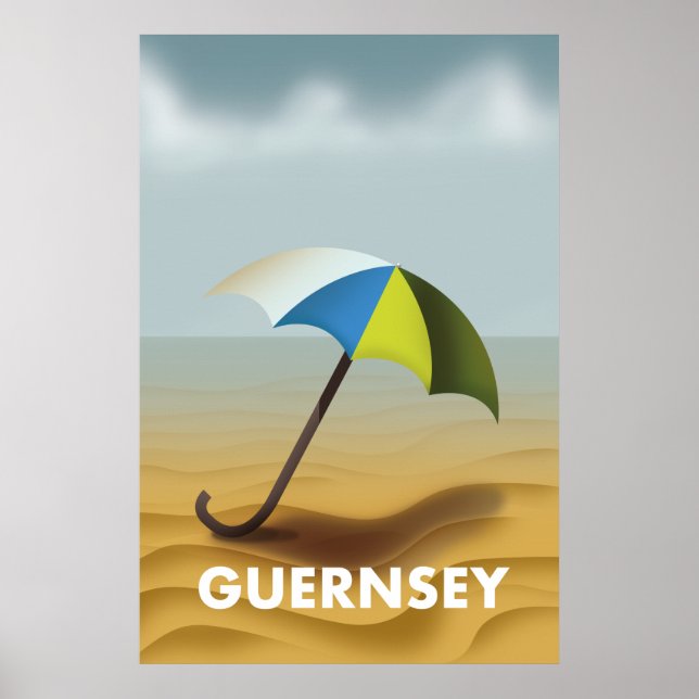 Affiche de voyage vintage de Guernesey (Devant)