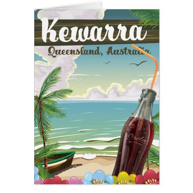 Affiche de voyage vintage de Kewarra Beach Austral (Devant)