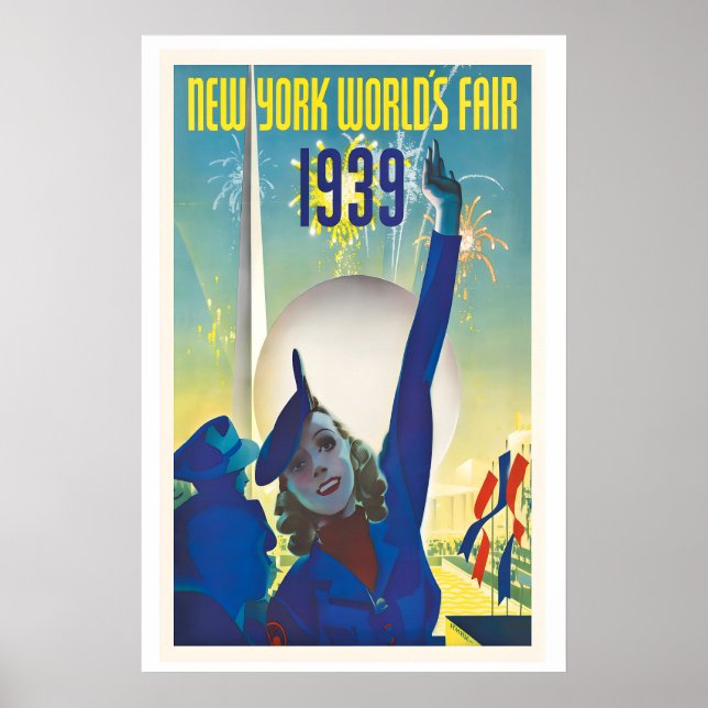 Affiche de voyage vintage de la Foire internationa (Devant)