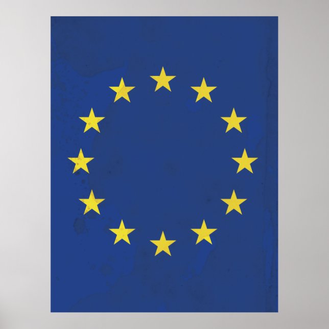 Affiche de voyage vintage de l'Union européenne (Devant)