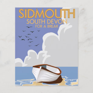 Affiche de voyage vintage de Sidmouth South Devon.