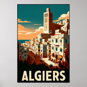 Affiche de voyage vintage des années 1960 de la Ka