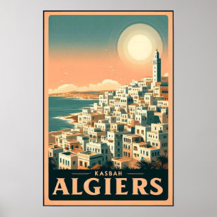 Affiche de voyage vintage des années 1960 de la Ka