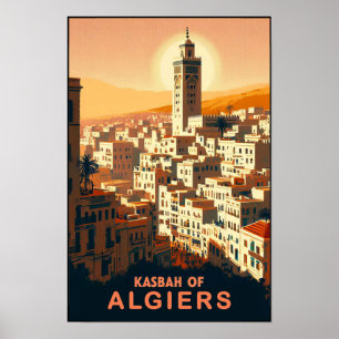 Affiche de voyage vintage des années 1960 de la Ka