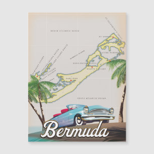 Affiche de voyage vintage des Bermudes