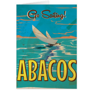 Affiche de voyage vintage des îles Abacos