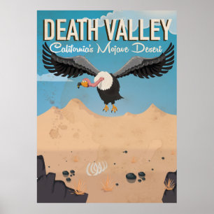 Affiche de voyage vintage dessin animé Death Valle