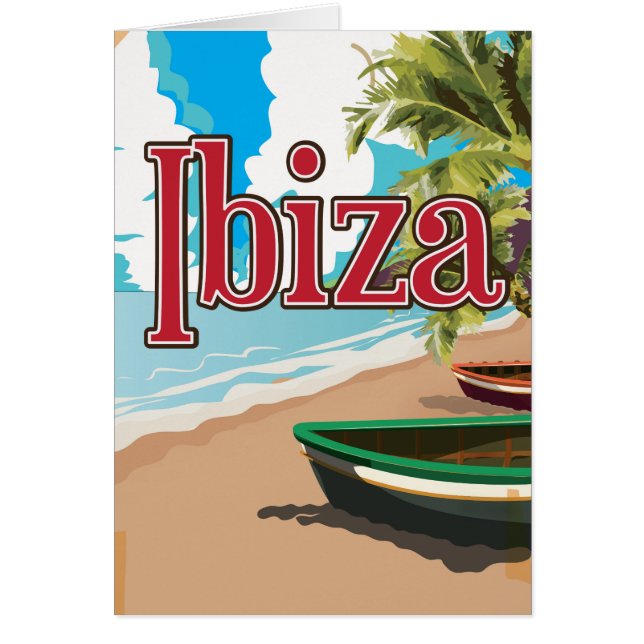 Affiche de voyage vintage d'Ibiza (Devant)