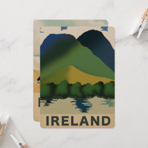 Affiche de voyage vintage d'Irlande