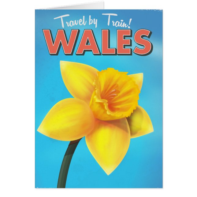 Affiche de voyage vintage du Pays de Galles (Devant)