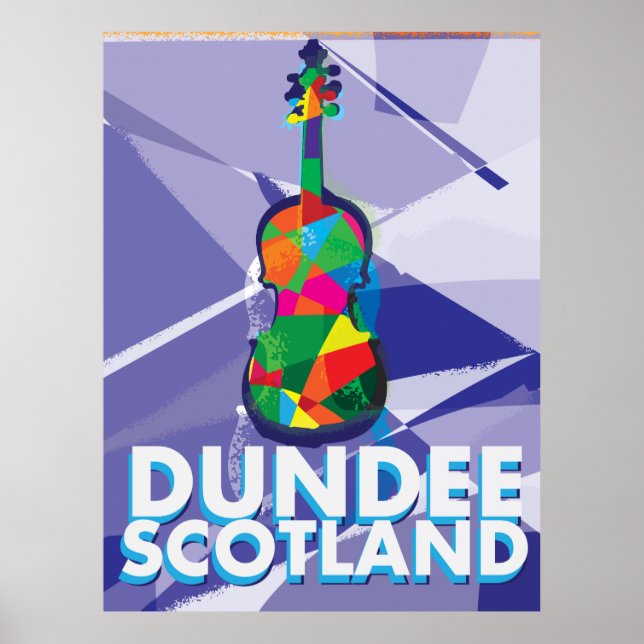 Affiche de voyage vintage Dundee (Devant)
