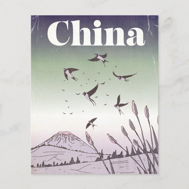 Affiche de voyage vintage en Chine (Devant)