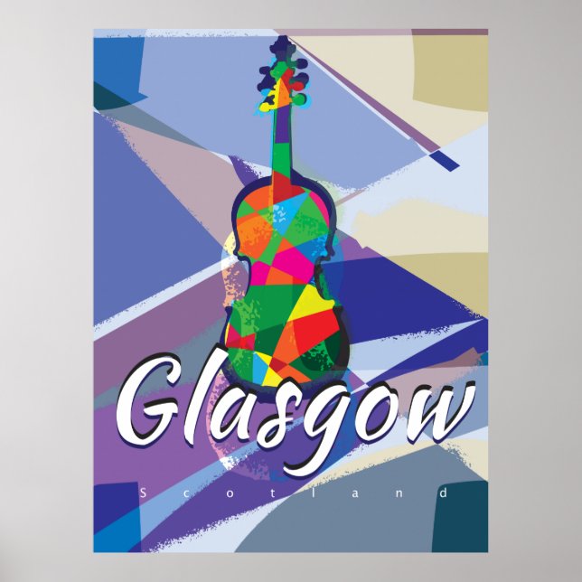 Affiche de voyage vintage Glasgow (Devant)