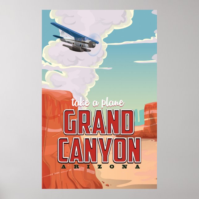 Affiche de voyage vintage Grand Canyon (Devant)