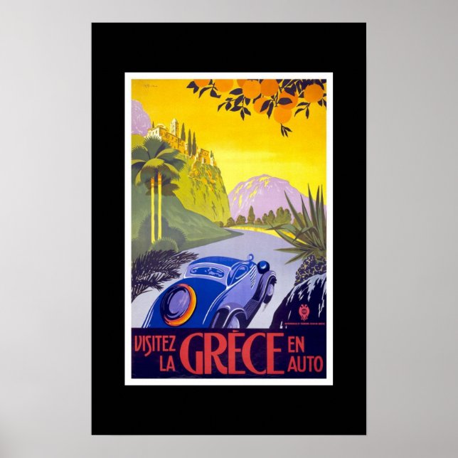 Affiche de voyage vintage Grèce 2 (Devant)