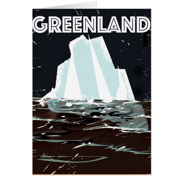 Affiche de voyage vintage Groenland (Devant)