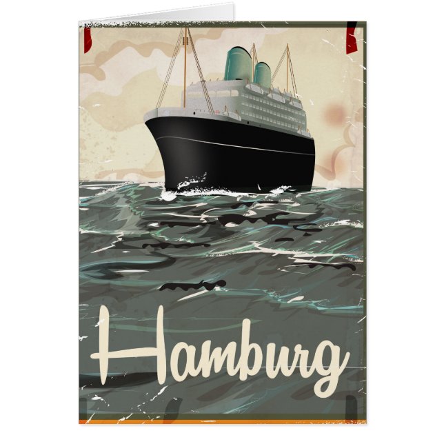 Affiche de voyage vintage Hambourg (Devant)